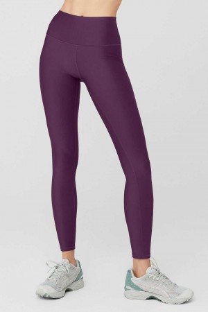 Alo Yoga USA 7/8 High-Waist Airlift Dark Plum | 4537198-RE