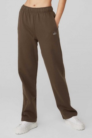 Alo Yoga USA Accolade Straight Leg Espresso | 6015823-ZM