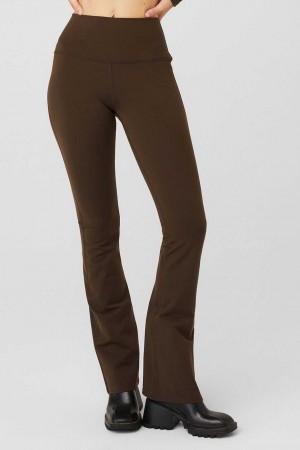 Alo Yoga USA Airbrush High-Waist Bootcut Espresso | 7523809-OZ