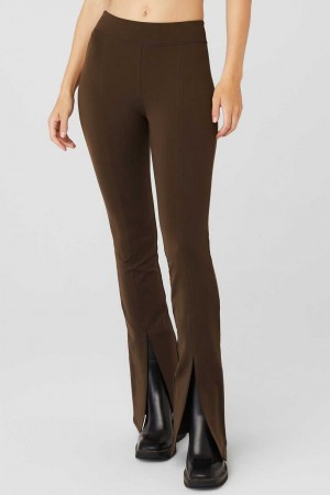 Alo Yoga USA Airbrush High-Waist Flutter Espresso | 3129704-QE