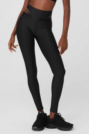 Alo Yoga USA Airlift Extreme High-Waist All Nighter Black | 1687924-ZF