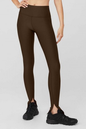 Alo Yoga USA Airlift High-Waist Elongated Espresso | 3725649-WP