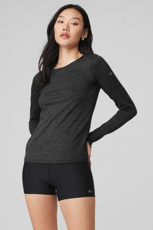 Alo Yoga USA Alosoft Finesse Dark Grey | 6793128-NZ