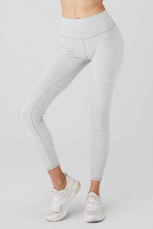 Alo Yoga USA Alosoft High-Waist Highlight Athletic Grey | 5703149-SA