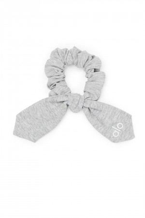 Alo Yoga USA Alosoft Rhythm Scrunchie Athletic Grey | 4108936-CF