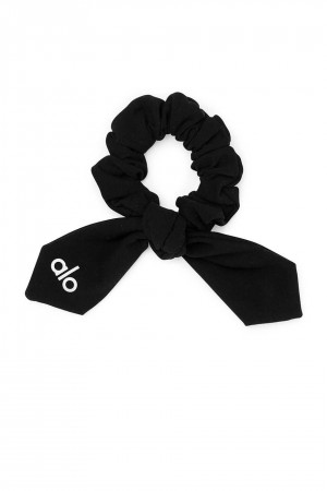 Alo Yoga USA Alosoft Rhythm Scrunchie Black | 6297130-FG