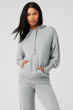 Alo Yoga USA Cashmere Jet Set Dove Grey | 6702943-TU