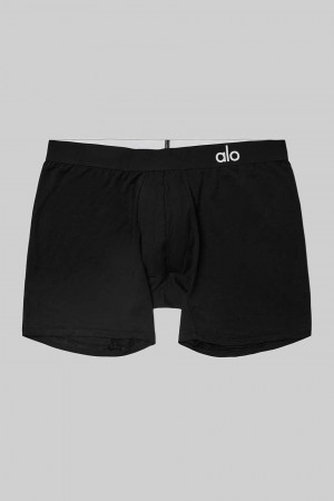 Alo Yoga USA Day And Night Boxer Brief Black | 9715048-KH