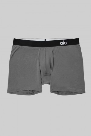 Alo Yoga USA Day And Night Boxer Brief Grey | 1307689-FW