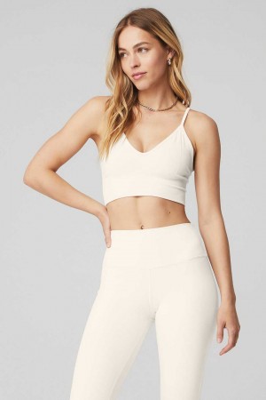 Alo Yoga USA Delightlette Ivory | 6527349-OL