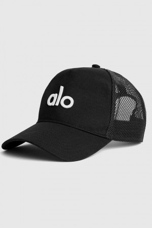 Alo Yoga USA District Trucker Black | 7493265-KV