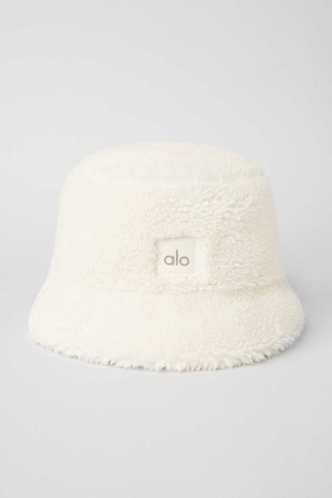 Alo Yoga USA Foxy Sherpa Bucket Ivory | 4259187-KP