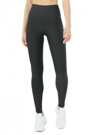 Alo Yoga USA High-Waist Airlift Anthracite Stone | 1398472-VK