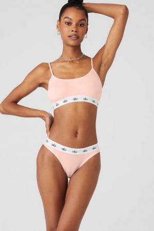 Alo Yoga USA Icon Cami Powder Pink | 3216704-NK