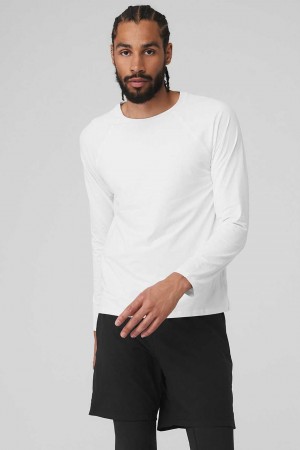 Alo Yoga USA Idol Performance Tee White | 7215980-HX