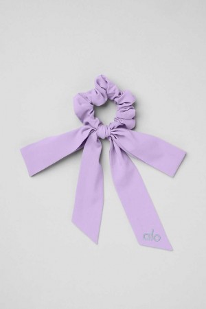 Alo Yoga USA Love Knots Tie Scrunchie Violet Skies | 1342056-ZJ