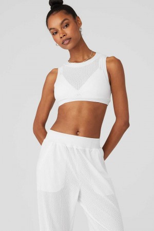 Alo Yoga USA Mesh All-Star White | 6420351-ZA