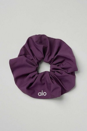 Alo Yoga USA Oversized Scrunchie Dark Plum | 1657093-YQ