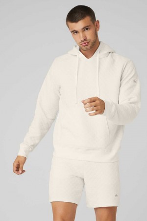 Alo Yoga USA Quilted Stadium Ivory | 7985602-XC