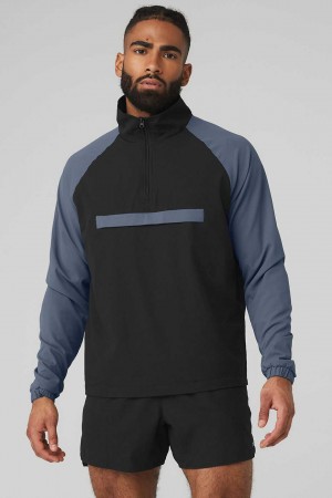 Alo Yoga USA Ripstop 1/4 Zip On-Set Bluestone | 6392758-VU