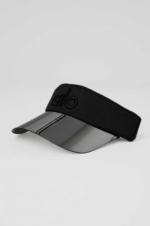 Alo Yoga USA Solar Visor Black | 7609843-ZA