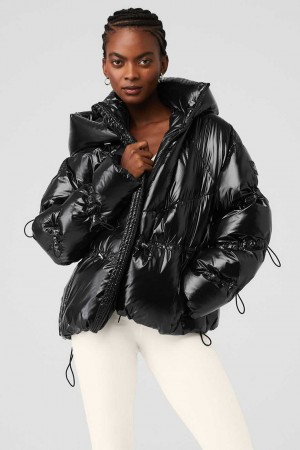 Alo Yoga USA Stunner Puffer Black | 2743689-TL