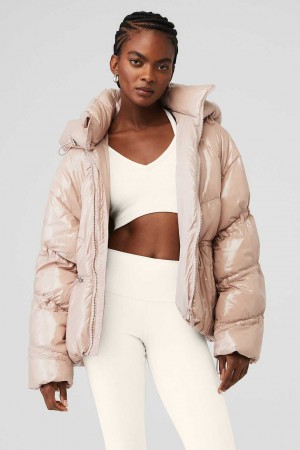 Alo Yoga USA Stunner Puffer Dusty Pink | 9571483-XY