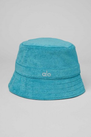 Alo Yoga USA Terry Beachside Bucket BlueSplash | 0937246-RM