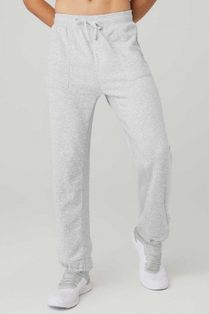 Alo Yoga USA The Qualifier Athletic Grey | 4596327-SX