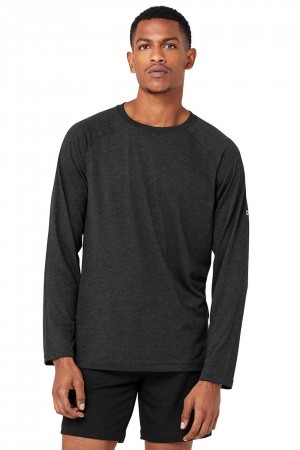 Alo Yoga USA Triumph Tee Black | 8095726-ZQ