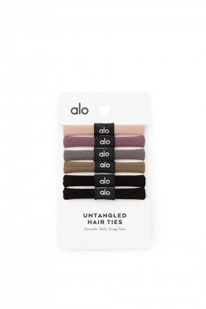 Alo Yoga USA Untangled Hair Tie 6-Pack Natural | 5349270-NZ