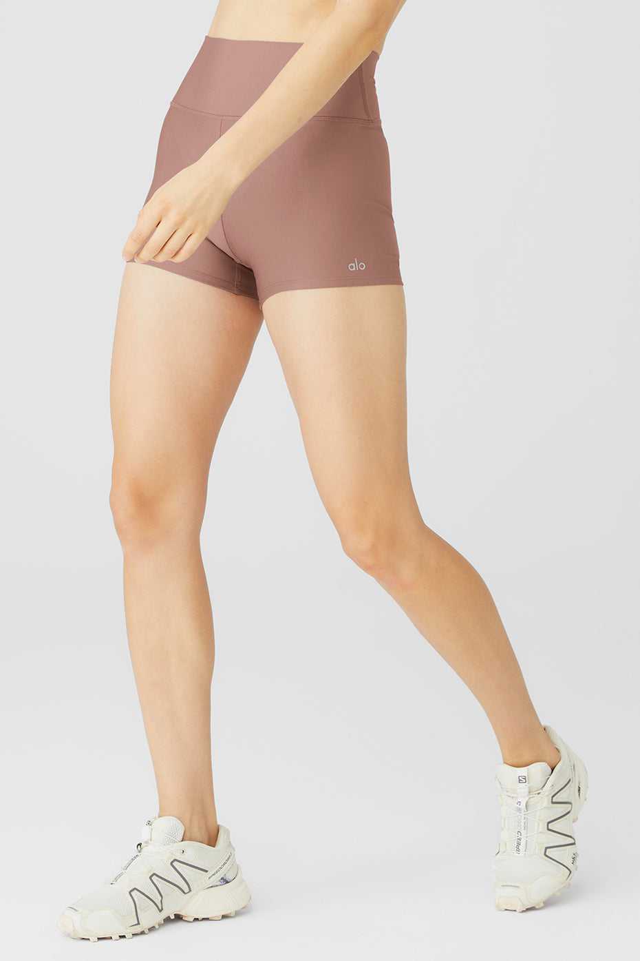 Alo Yoga USA 3'' High-Waist Airlift Smoky Quartz | 9650738-NG