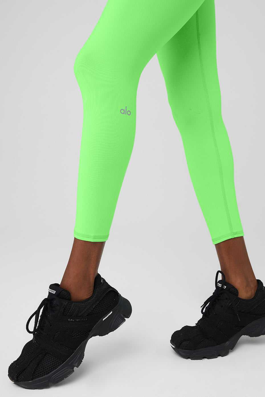 Alo Yoga USA 7/8 High-Waist Airbrush Green Glow | 2910475-TY