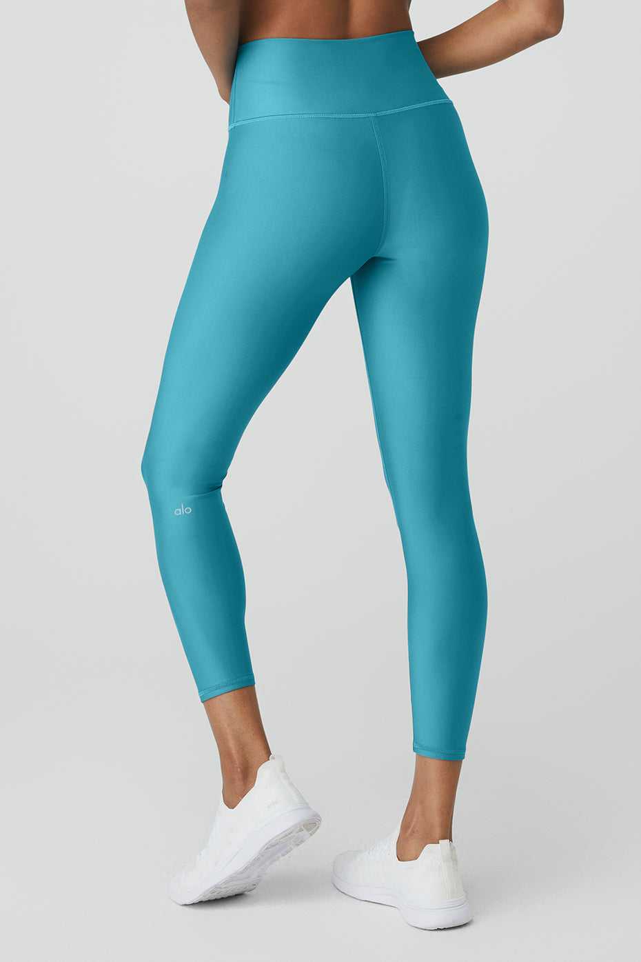 Alo Yoga USA 7/8 High-Waist Airlift Blue Splash | 2458130-QX