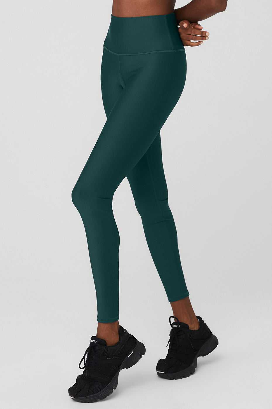 Alo Yoga USA 7/8 High-Waist Airlift Midnight Green | 9657213-RG