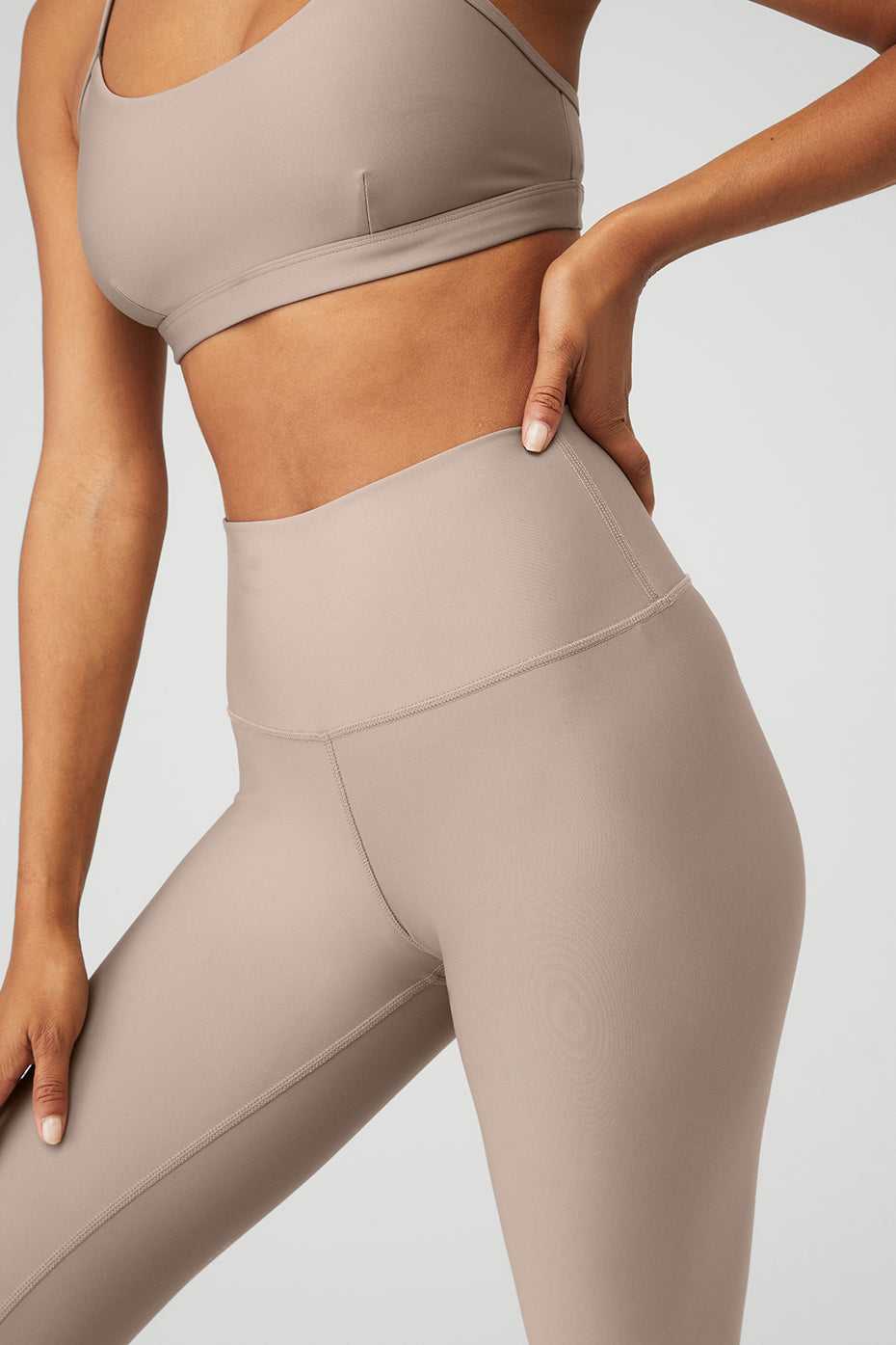 Alo Yoga USA 7/8 High-Waist Airlift Taupe | 3720468-RV