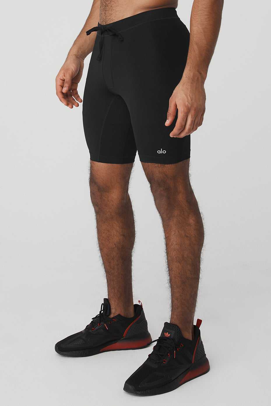 Alo Yoga USA 9” Warrior Compression Black | 0873925-RM