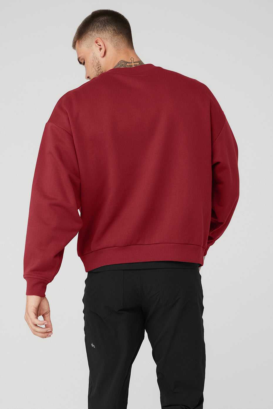 Alo Yoga USA Accolade Crew Neck Pullover Victory Red | 3928740-XP