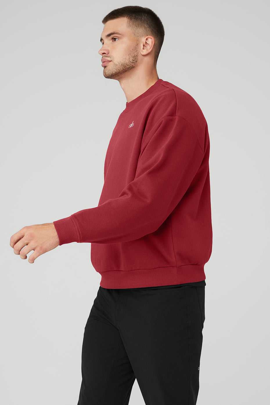 Alo Yoga USA Accolade Crew Neck Pullover Victory Red | 3928740-XP