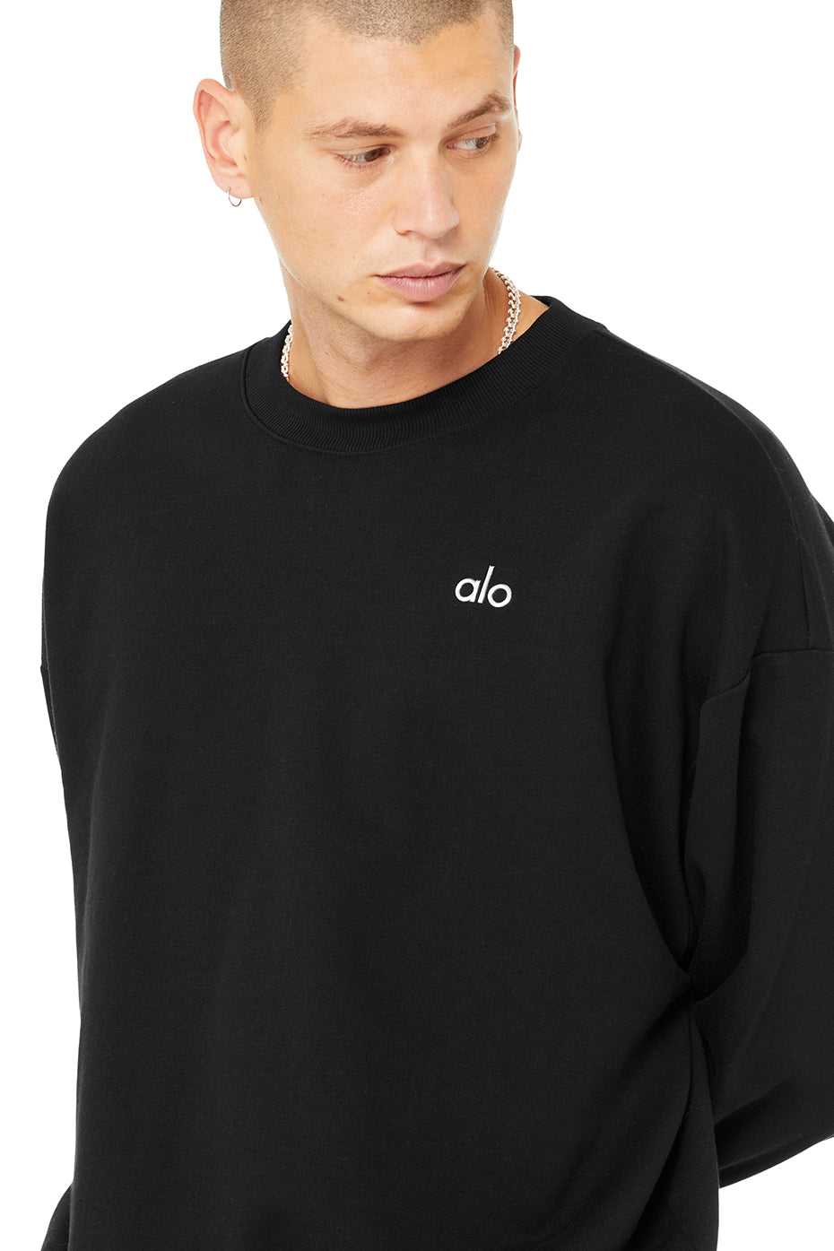 Alo Yoga USA Accolade Crew Neck Pullover Black | 4829761-IH