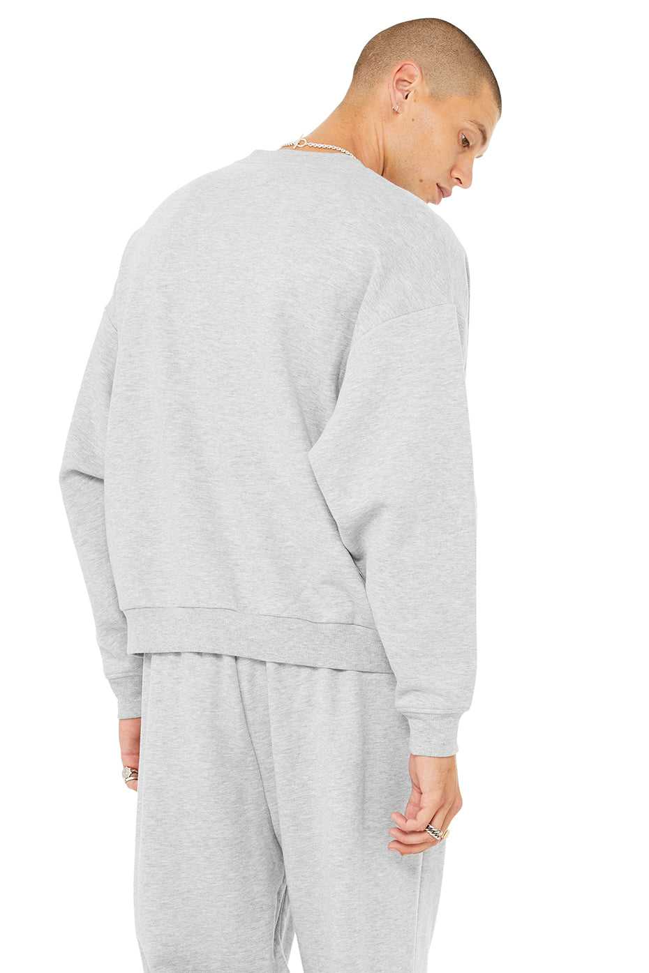 Alo Yoga USA Accolade Crew Neck Pullover Athletic Grey | 6145078-AZ