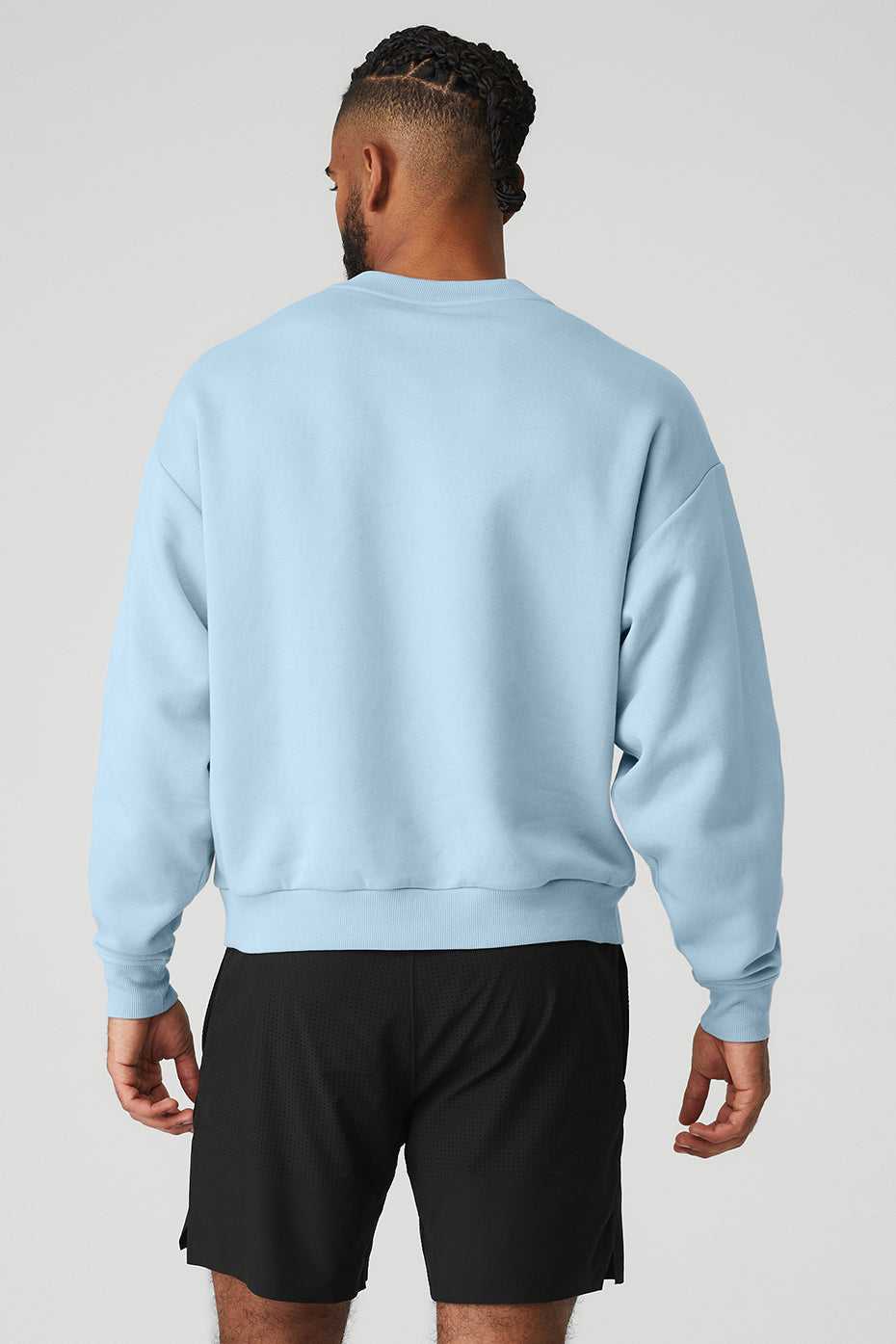 Alo Yoga USA Accolade Crew Neck Pullover Calm Blue | 7983512-XT