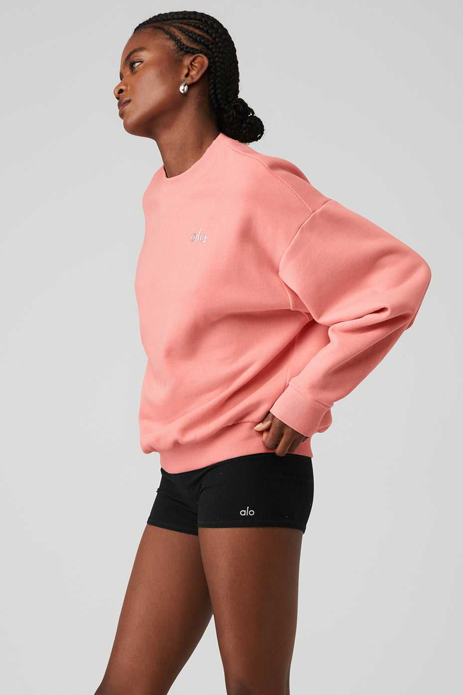 Alo Yoga USA Accolade Crew Neck Pullover Strawberry Lemonade | 2758694-HY