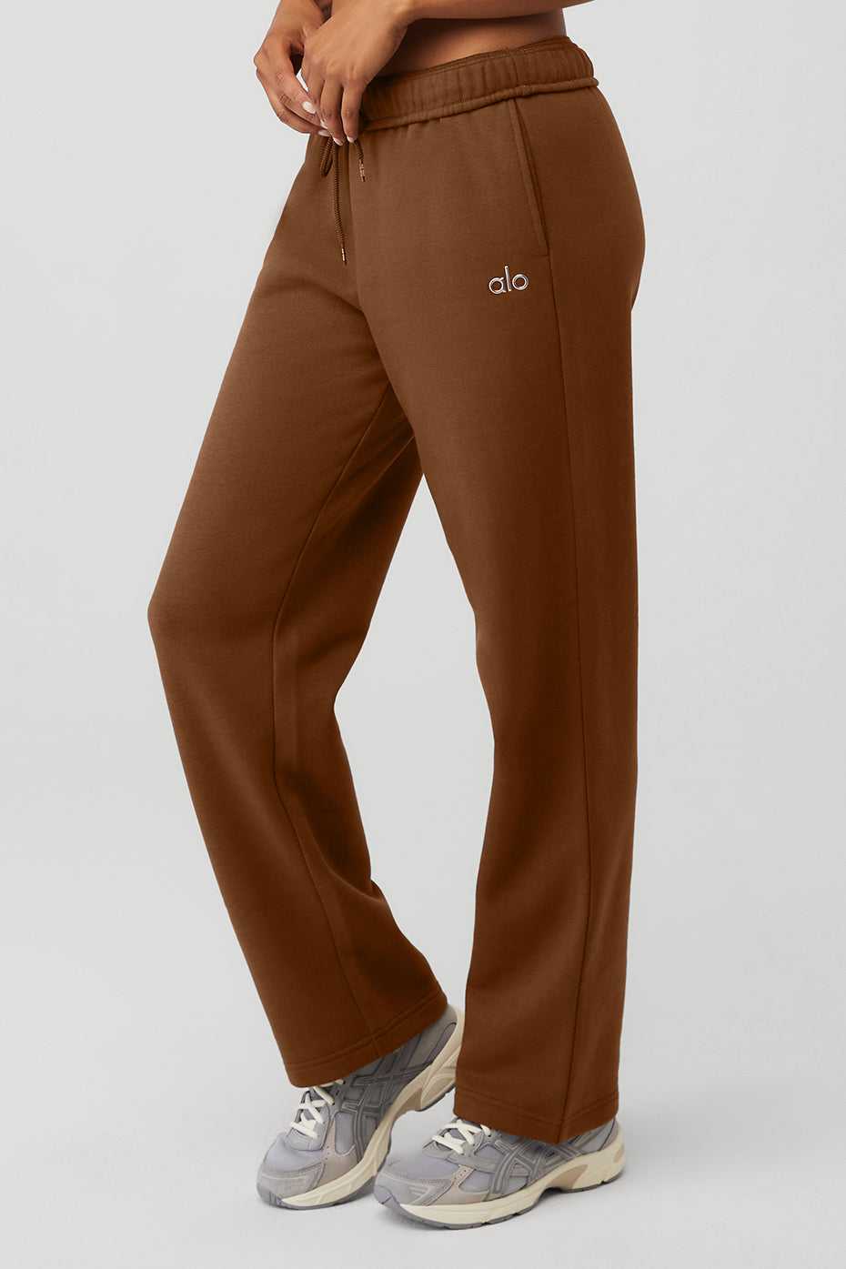 Alo Yoga USA Accolade Straight Leg Cinnamon Brown | 8460712-ZM