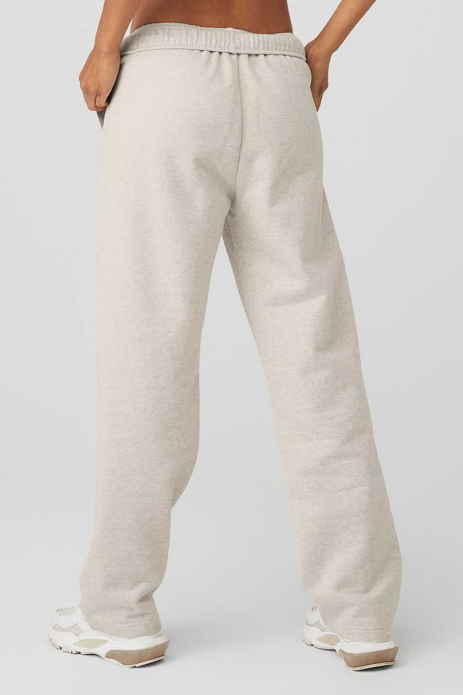 Alo Yoga USA Accolade Straight Leg Oatmeal Heather | 8264037-BL