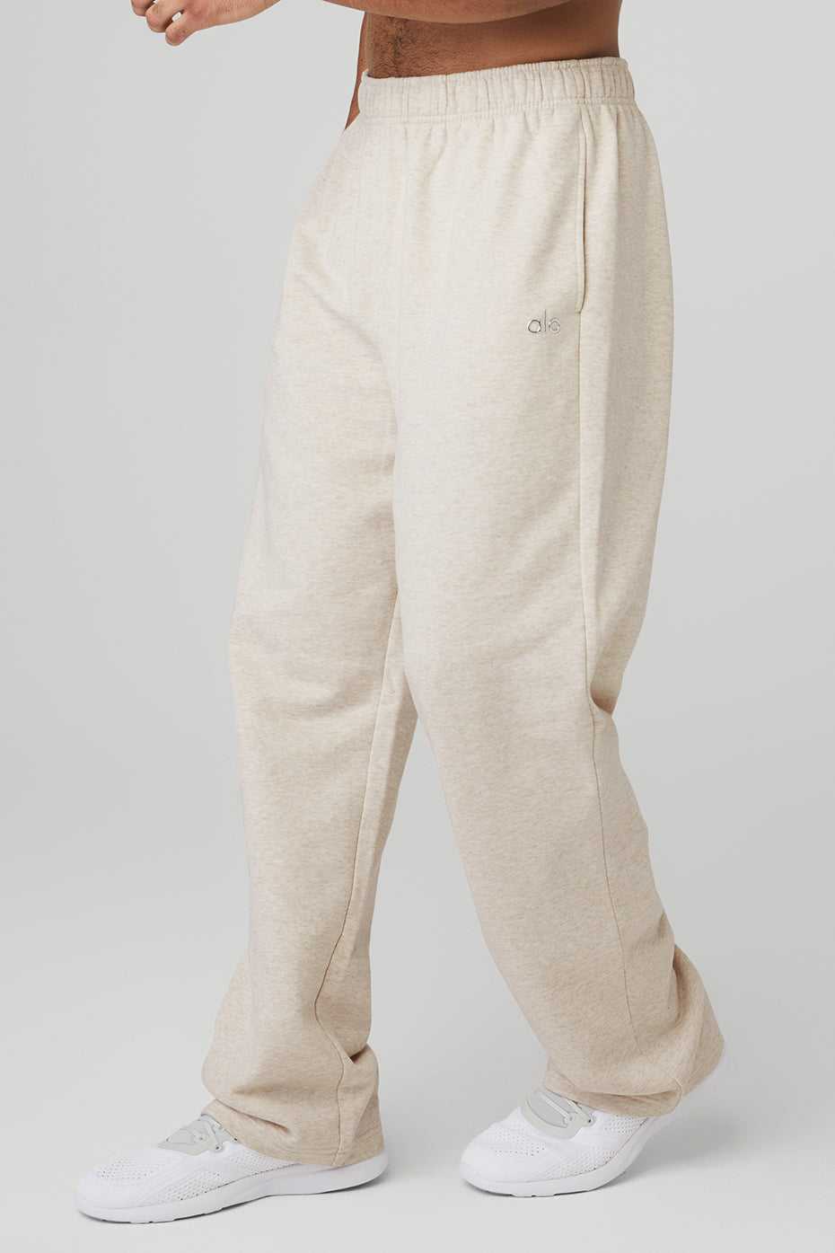 Alo Yoga USA Accolade Straight Leg Oatmeal Heather | 0912653-FJ