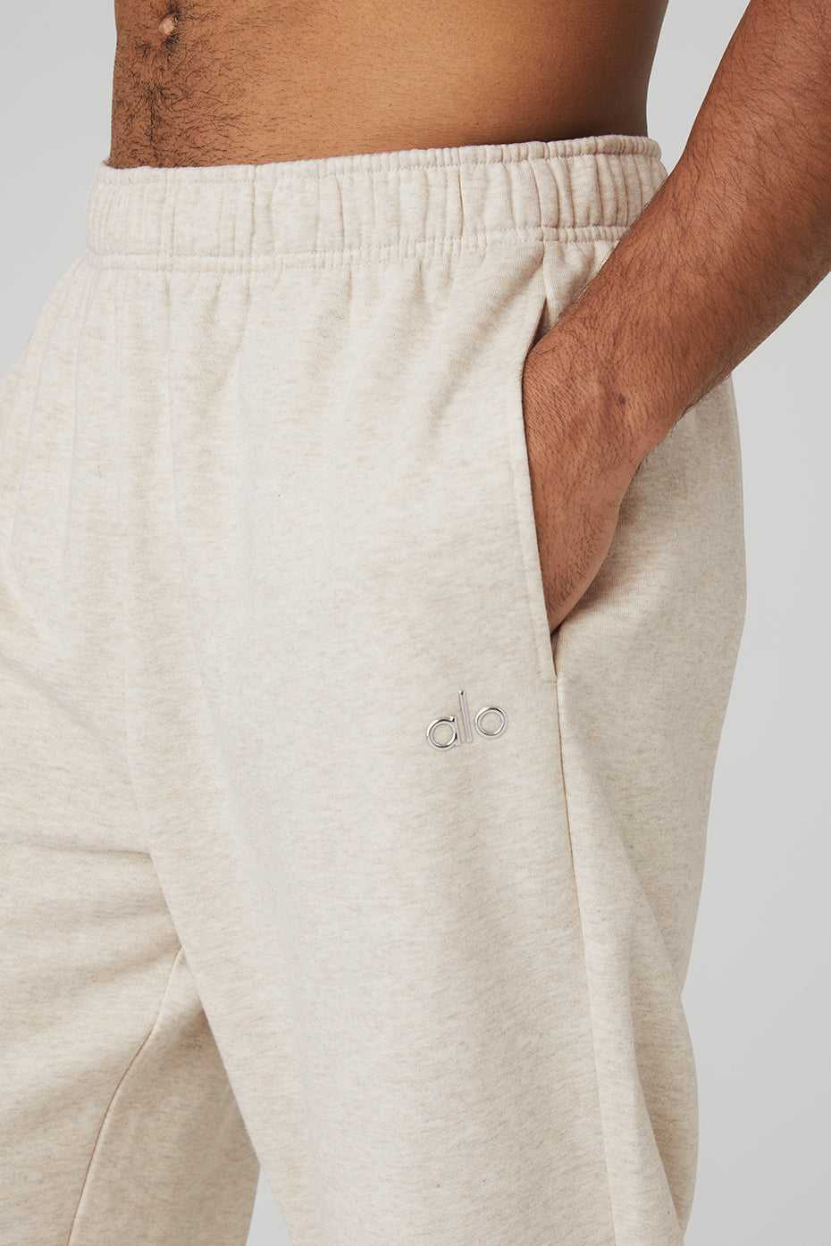 Alo Yoga USA Accolade Straight Leg Oatmeal Heather | 0912653-FJ