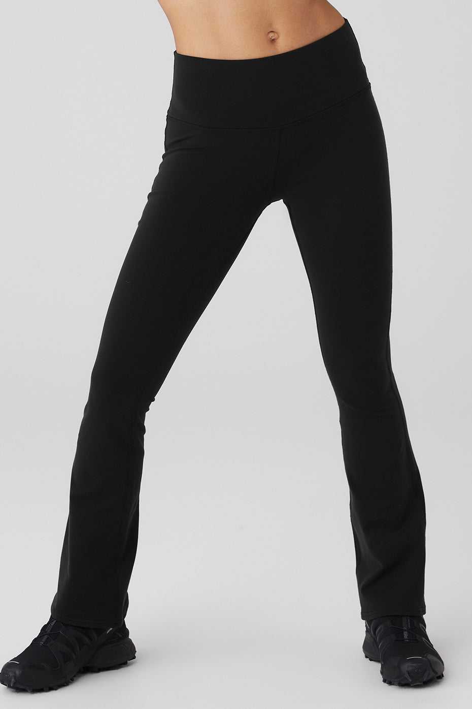 Alo Yoga USA Airbrush High-Waist Bootcut Black | 3741985-QK