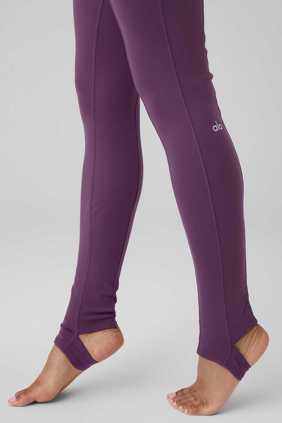 Alo Yoga USA Airbrush High-Waist Enso Dark Plum | 3096582-QI