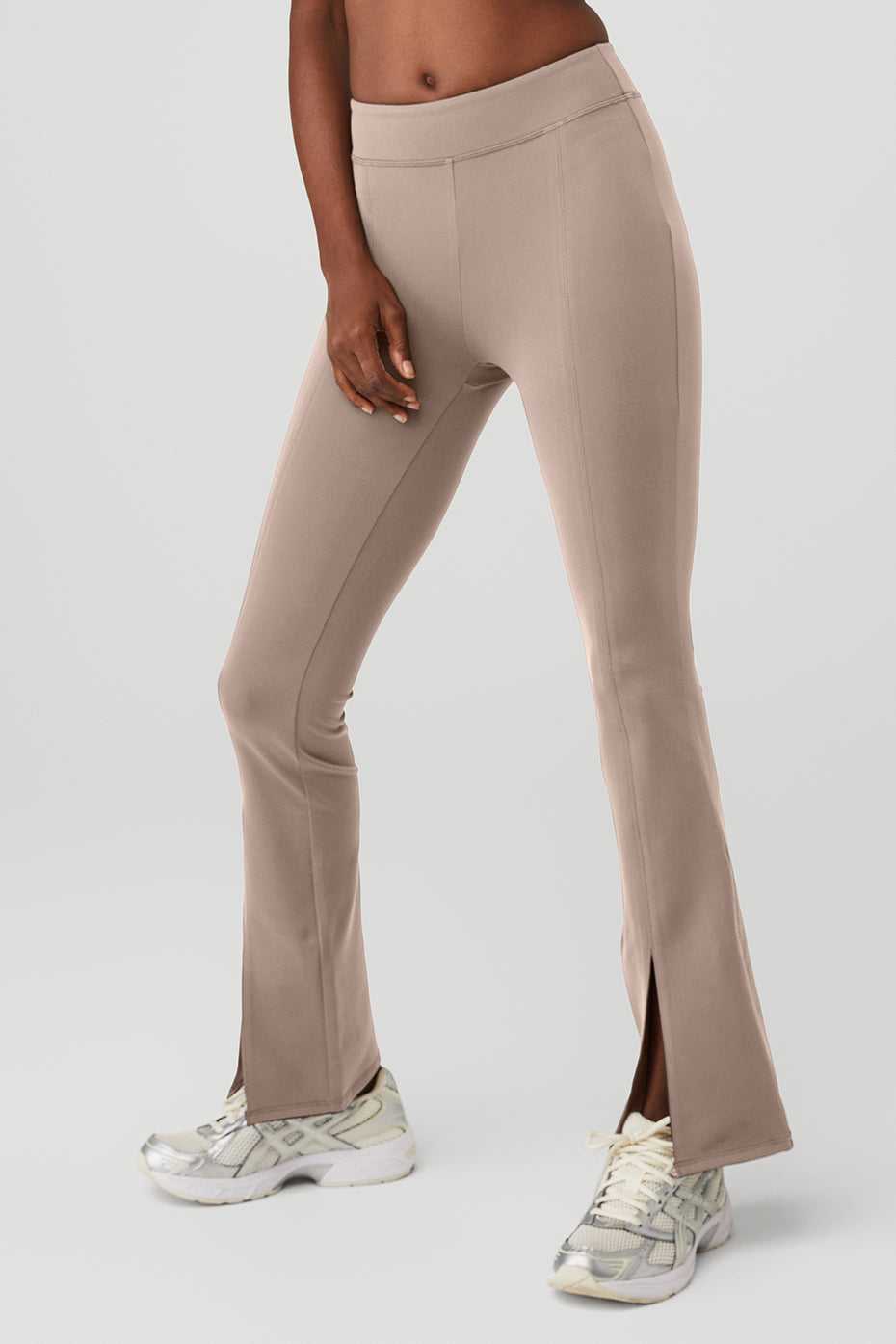 Alo Yoga USA Airbrush High-Waist Flutter Taupe | 9145283-FH